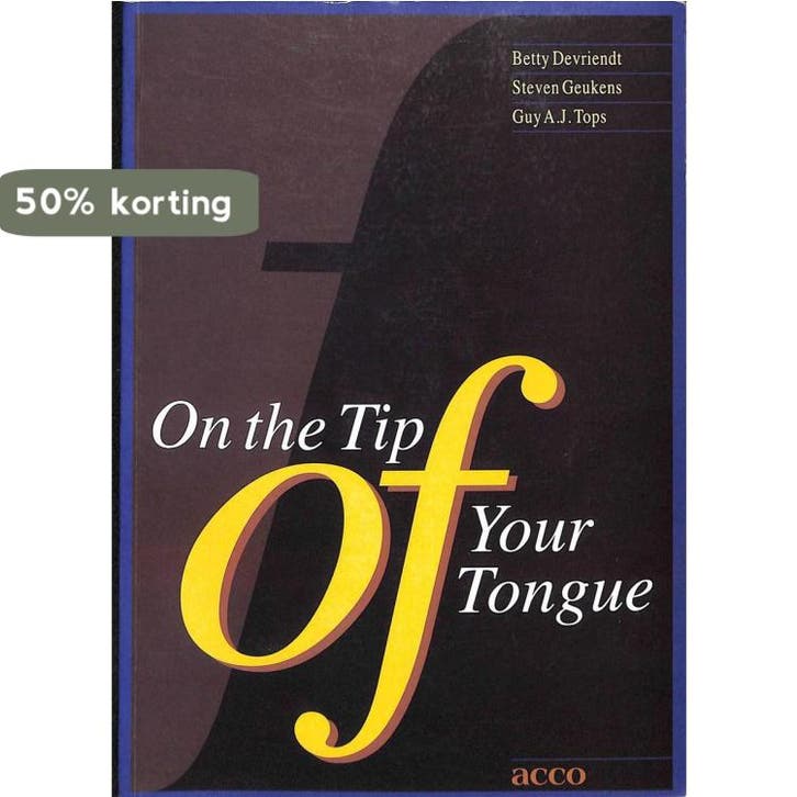 On the tip of your tongue 9789033431111 B. Devriendt, Boeken, Overige Boeken, Gelezen, Verzenden