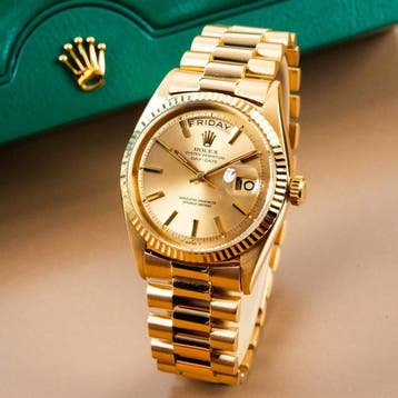 Rolex - Day-Date 36 18k Gold Fluted Bezel - 1803 - Homme -