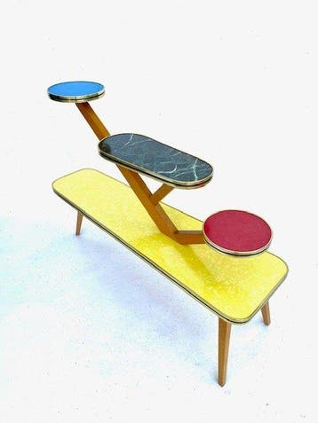 Table dappoint - Formica - Grand Porte Plantes Multicolore