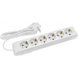 Stekkerdoos Verlengsnoer 1.5m met 6 Stopcontacten en Randaar, Bricolage & Construction, Électricité & Câbles, Envoi