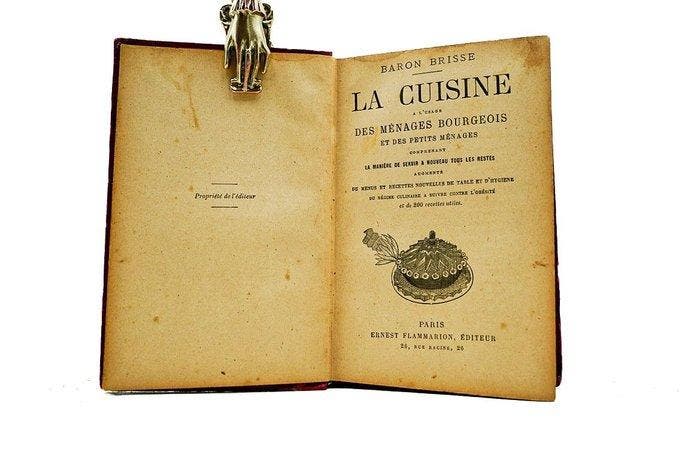 Baron Brisse - La cuisine à lusage des ménages bourgeois et, Antiquités & Art, Antiquités | Livres & Manuscrits