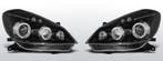 Koplampen Angel Eyes | Renault Clio 2005-2009 | zwart, Verzenden
