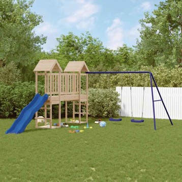 vidaXL Speelhuis massief grenenhout, Enfants & Bébés, Verzenden