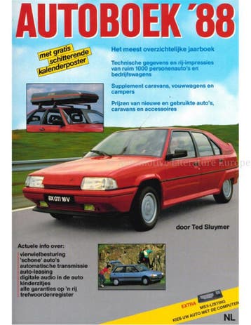 1988 AUTOBOEK JAARBOEK NEDERLANDS, Boeken, Nieuw