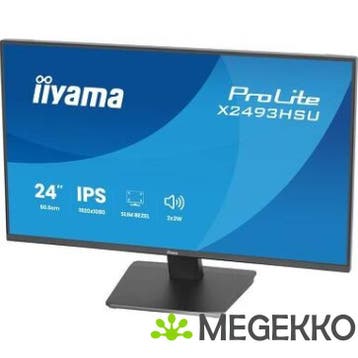 Iiyama ProLite X2493HSU-B1 24  Full HD 120Hz IPS Monitor, Computers en Software, Verzenden, Nieuw