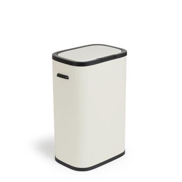 Poubelle avec ouverture à pression - 60 l - blanc crème - 42, Verzenden, Neuf