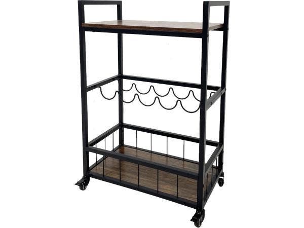 Veiling - Keuken Trolley Haven Zwart – 67×40×86,5 cm, Huis en Inrichting, Keuken | Keukenbenodigdheden