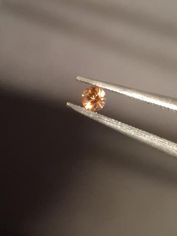 Natural Garnet - 0.10 ct - spessartine - round - for high en, Verzenden