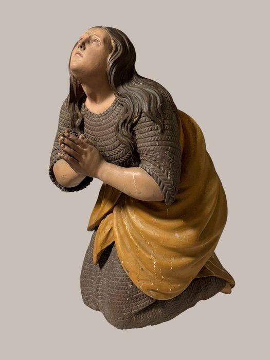 sculptuur, Maria Magdalena - 62 cm - Hout - 1750, Antiek en Kunst, Kunst | Niet-Westerse kunst