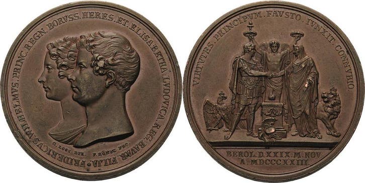 Brons medaille 1823 Bayern Maximilian I Joseph 1806-1825, Timbres & Monnaies, Monnaies | Europe | Monnaies non-euro, Envoi