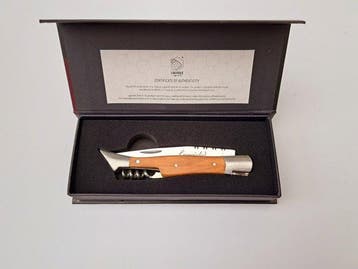 Laguiole - Corkscrew with Pocket Knife - Olive Wood - style, Antiek en Kunst