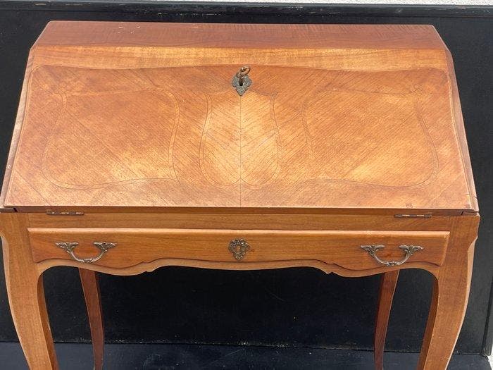 Bureau - 74.012.00.92-B - Bois, Métal, Cuir, Antiek en Kunst, Curiosa en Brocante