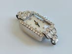 platina Art Déco dames polshorloge met diamanten ca. 1 ct