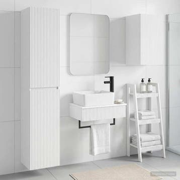 vidaXL Badkamermeubel Set 3 st Wit 33 x 34,5 x 160 cm, Verzenden, Nieuw