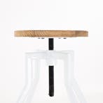 Draaibare pianokruk | In hoogte verstelbaar | Wit, Verzenden, In hoogte verstelbaar, 60 tot 90 cm, Nieuw