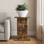 vidaXL Plantenstand Gerookt eiken 30,5 x 30 x 43 cm Bewerkt, Verzenden, Nieuw