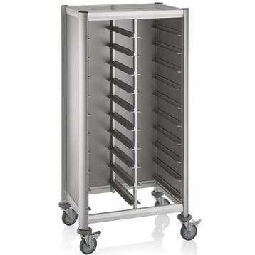 Regaalwagen | MENSA | Aluminium/Hout | 2x 10 Etages (1/1, Verzenden, Nieuw in verpakking
