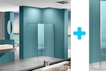 Eco-Combi Nano Inloopdouche + zijwand 1000x300 8mm, Ophalen of Verzenden, Nieuw