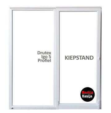 PVC Kiepschuifraam Ideaal voor terras, extra staal versterkt, Kunststof, 225 cm of meer, Nieuw, Ophalen of Verzenden
