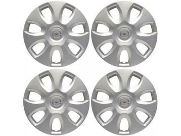 ORIGINELE GM Opel naafdoppen wielbeschermerset ZILVER 15 inc, Ophalen of Verzenden