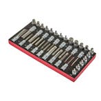 Bitset 1/2 inch met fijntand – veeltand – lange inbus bit –, Doe-het-zelf en Bouw, Ophalen of Verzenden, Nieuw