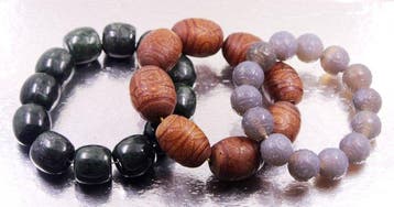Zeer mooie drie unisex armbanden van natuurlijke agaat en