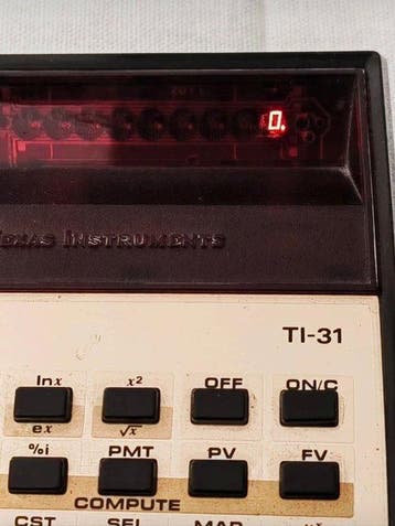 Texas Instruments - Rekenmachine - 1970-1980 - Rode, Nieuw