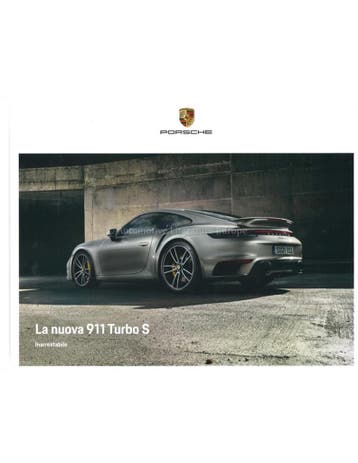 2020 PORSCHE 911 TURBO S HARDCOVER BROCHURE ITALIAANS, Ophalen of Verzenden