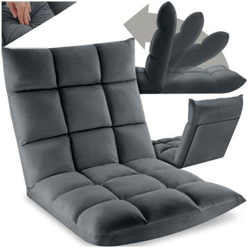 Relaxfauteuil Snooze, 2 in 1, fluweel, 14-voudig verstelbaar, Verzenden, Nieuw