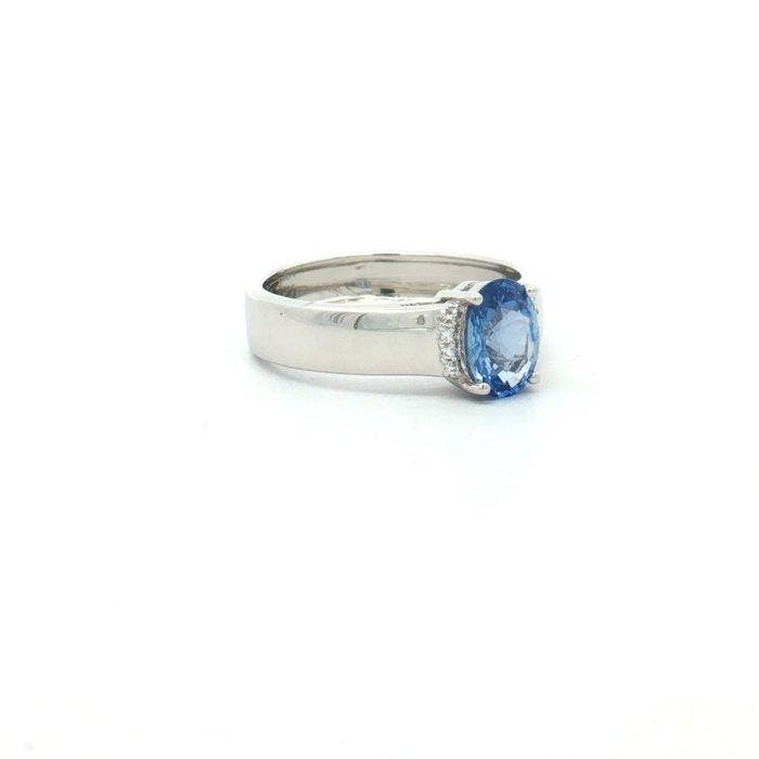 Sans prix de réserve - Bague Argent - 1.14ct. tw. Saphir -, Bijoux, Sacs & Beauté, Bagues