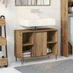 vidaXL Badkamerkast Artisan Eiken 80 x 33 x 60 cm Bewerkt, Huis en Inrichting, Tafels | Kaptafels, Verzenden, Nieuw