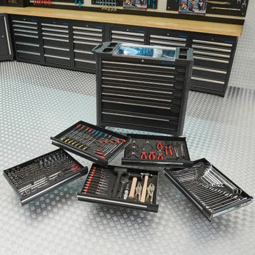 Datona Gereedschapswagen XL + Mach V - Datona - Zwart, Ophalen of Verzenden