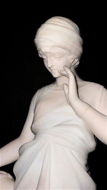 Guglielmo Pugi (1850-1915) - Beeld, Giovane fanciulla