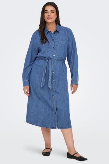 ONLY blousejurk Mary denim46Maat 46/48 (XL) of groter, Kleding | Dames, Verzenden, Nieuw, Maat 46/48 (XL) of groter, Overige kleuren