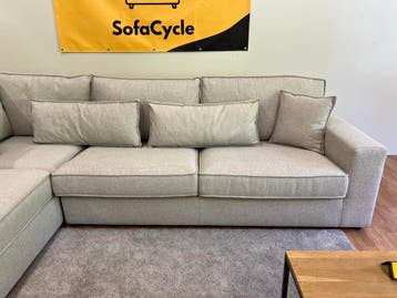 Overstock Deal SofaCycle - Ruime Grijze Hoekzetel (NIEUW), Maison & Meubles, Canapés | Sofas & Chaises Longues, Ophalen of Verzenden