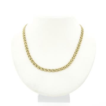 Gouden Bismarck schakelcollier. (Ketting), Ophalen of Verzenden, Gebruikt, Goud, Goud