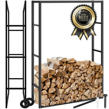 Haardhoutrek Tuby, voor binnen & buiten, 100,5x25x150cm, Tuin en Terras, Brandhout, Verzenden