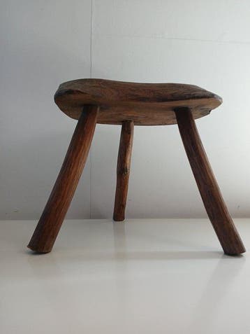 Table dappoint - Ronce de noyer - Table d’appoint en bois