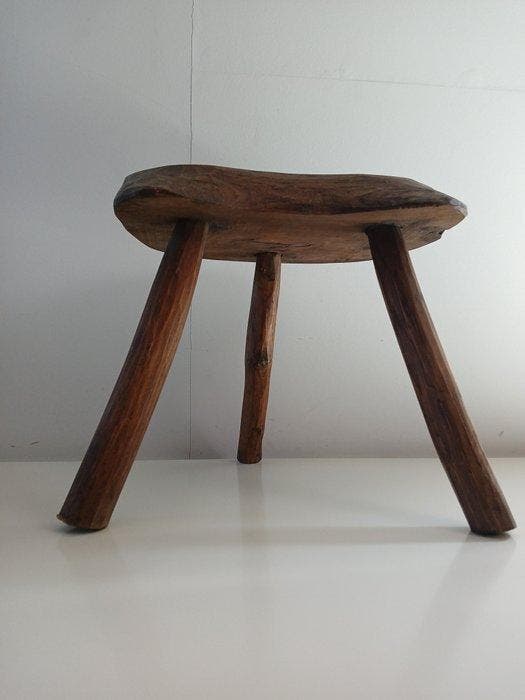 Table dappoint - Ronce de noyer - Table d’appoint en bois, Antiquités & Art, Art | Objets design