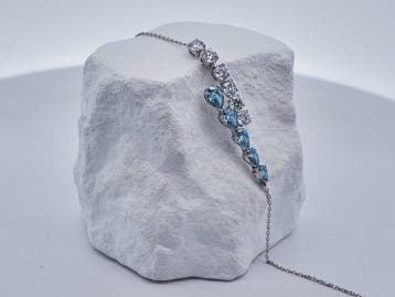 Zonder minimumprijs - Armband - 14 karaat Witgoud - 2.16ct., Nieuw