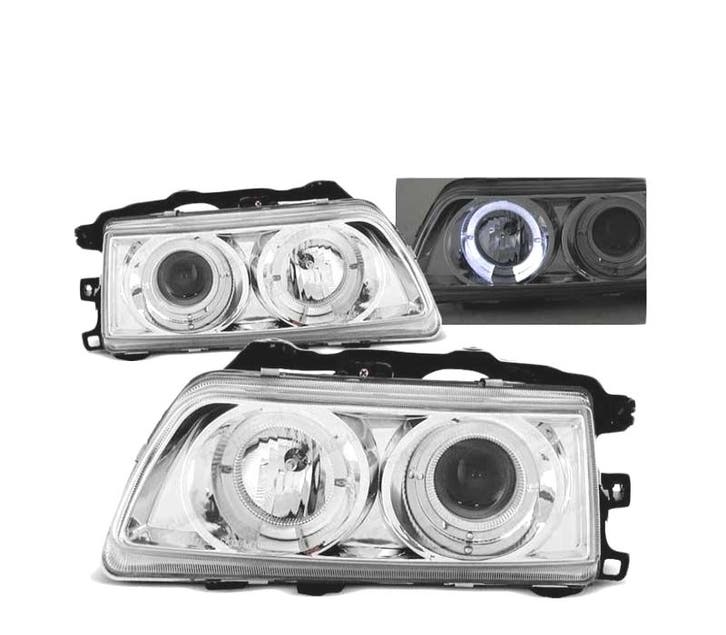 Phares Pour Honda Crx 87-89 Angel Eyes Chromé, Autos : Pièces & Accessoires, Éclairage, Envoi