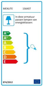 2dekans | Vloerlamp Mexlite Noor - Staal, Huis en Inrichting, Lampen | Vloerlampen, Ophalen of Verzenden, Nieuw