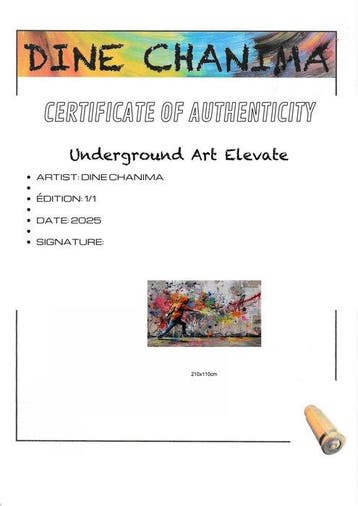 Dine Chanima - (XXL) Giant Underground Art Elevate