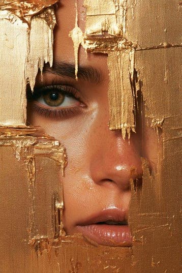 Iconica - The Gaze behind the Gold - unique 1/1 XXL (150 x