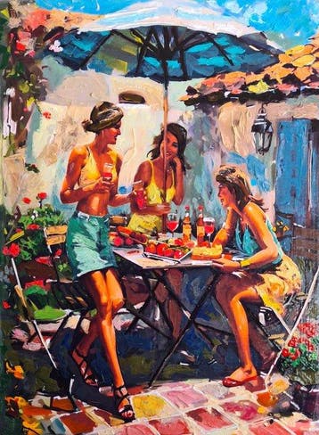 Bartolo Gentiluomo (1973) - Aperitivo in giardino