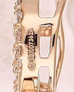 Pendentif - 18 carats Or rose - 1.18ct. tw. Diamant