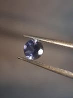 Natural Iolite - 0.418 ct - round - unheated - bluish violet, Verzenden