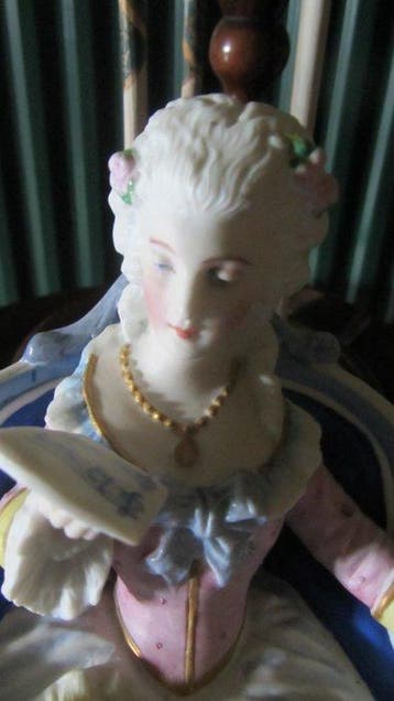 Boîte à tabac - Porcelaine - Pot à tabac antique