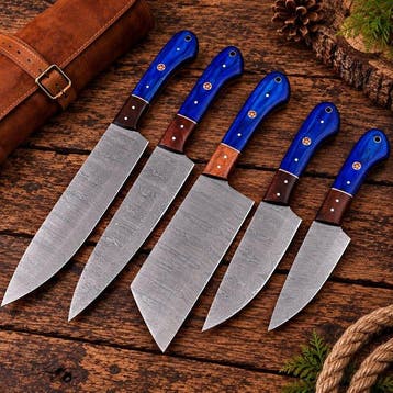 X - Keukenmes - Kitchen knife set - koksmes - Palissander,