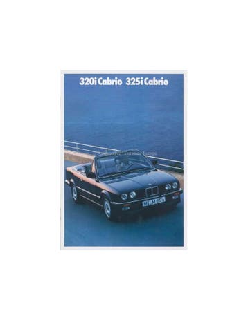 1987 BMW 3 SERIE CABRIO BROCHURE DUITS, Ophalen of Verzenden